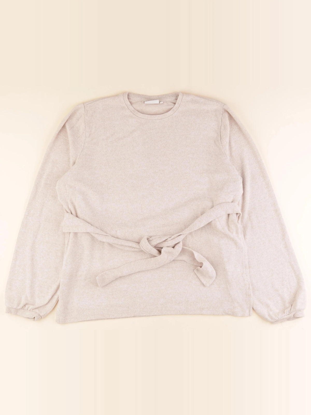 Pull grossesse beige