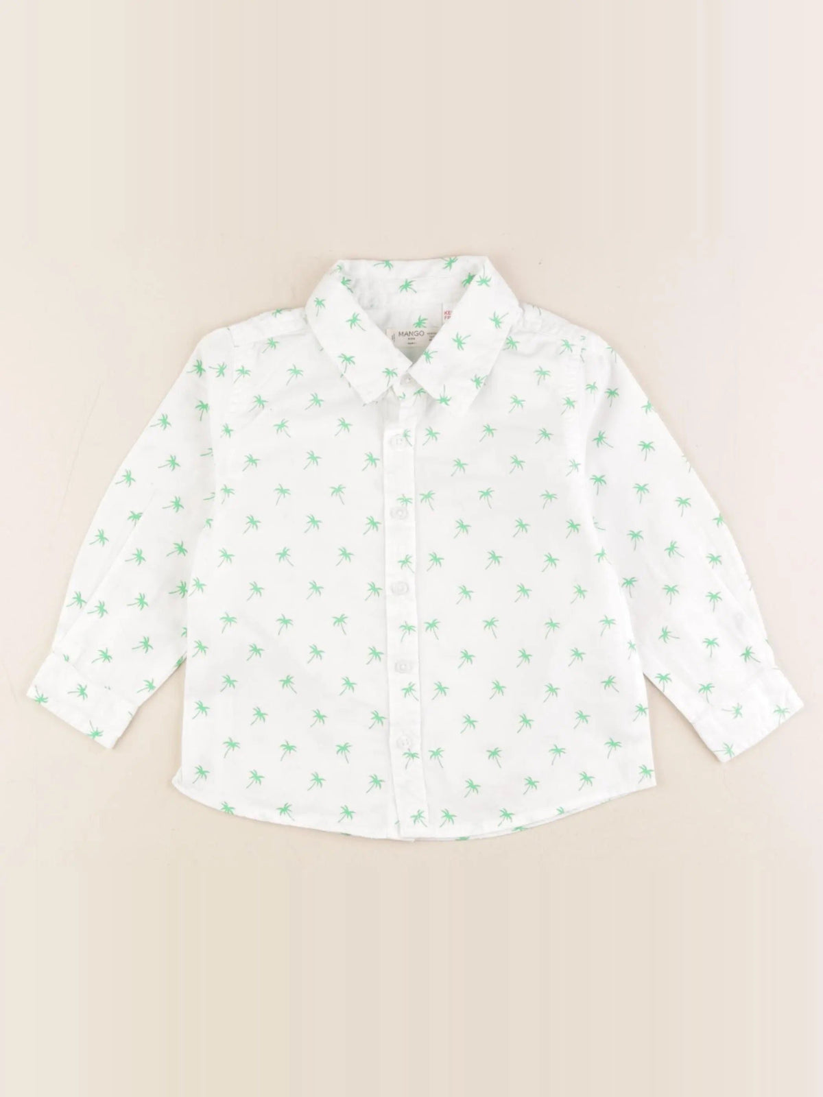 Chemise blanc, vert