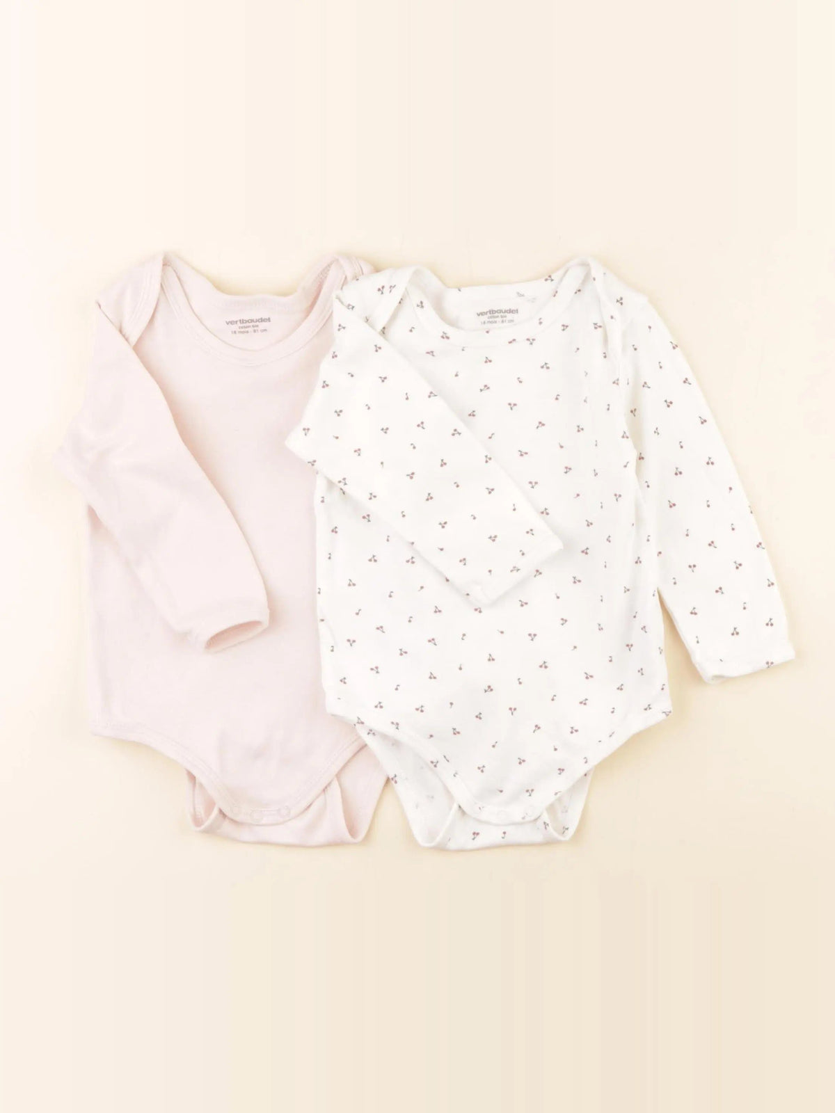 Lot de 2 bodies en coton blanc