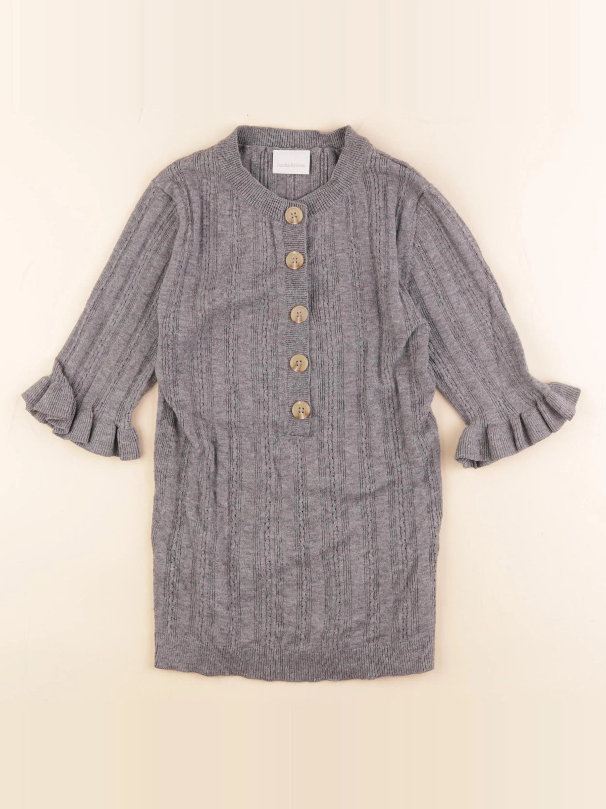 Tee-shirt grossesse gris