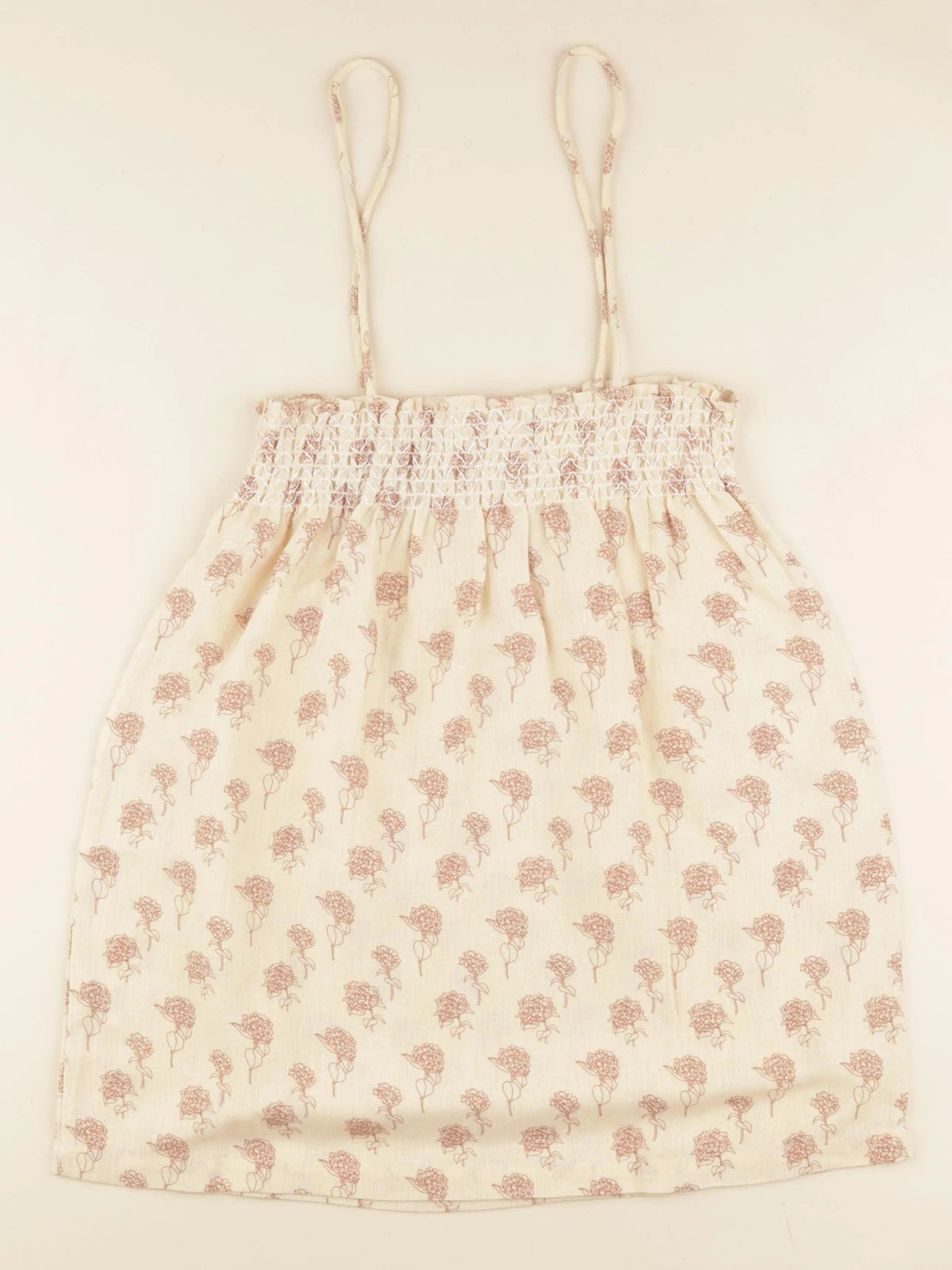 Robe olivia beige à fleurs