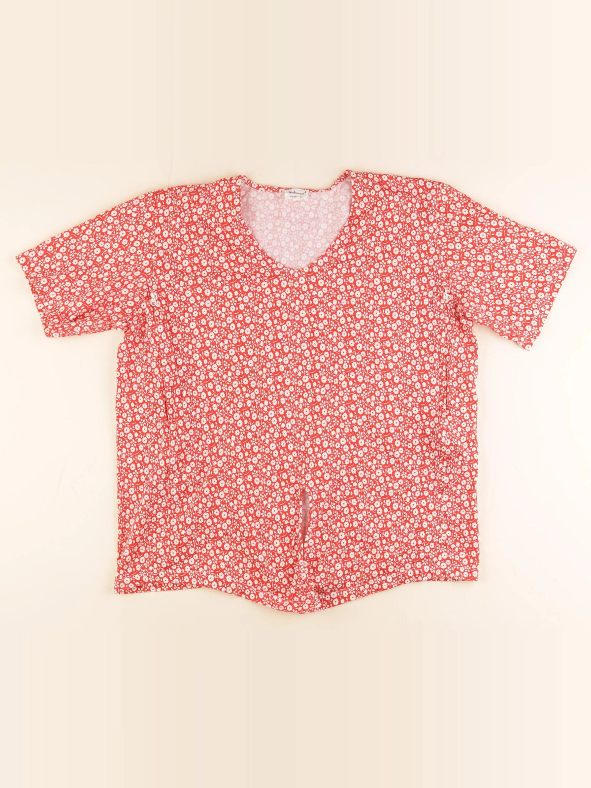 Blouse allaitement, grossesse rouge