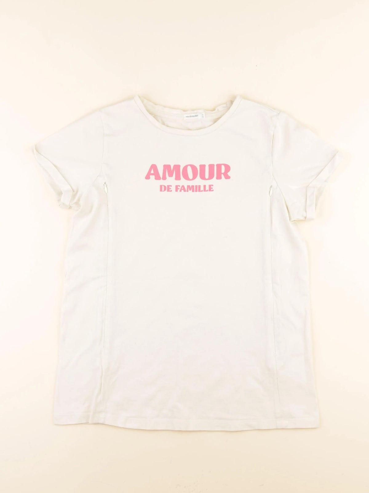 Tee-shirt grossesse, allaitement blanc