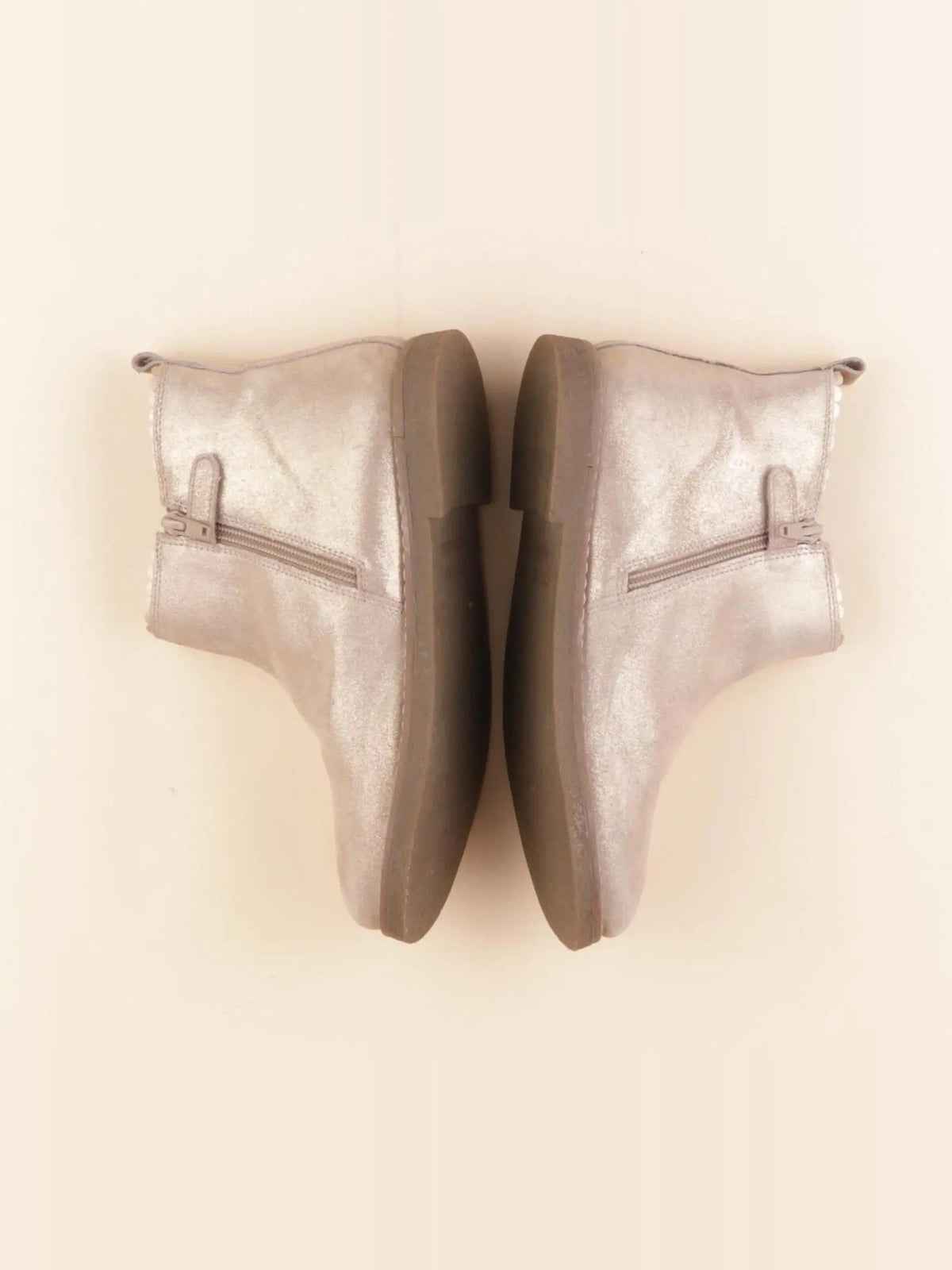 Boots beige, or