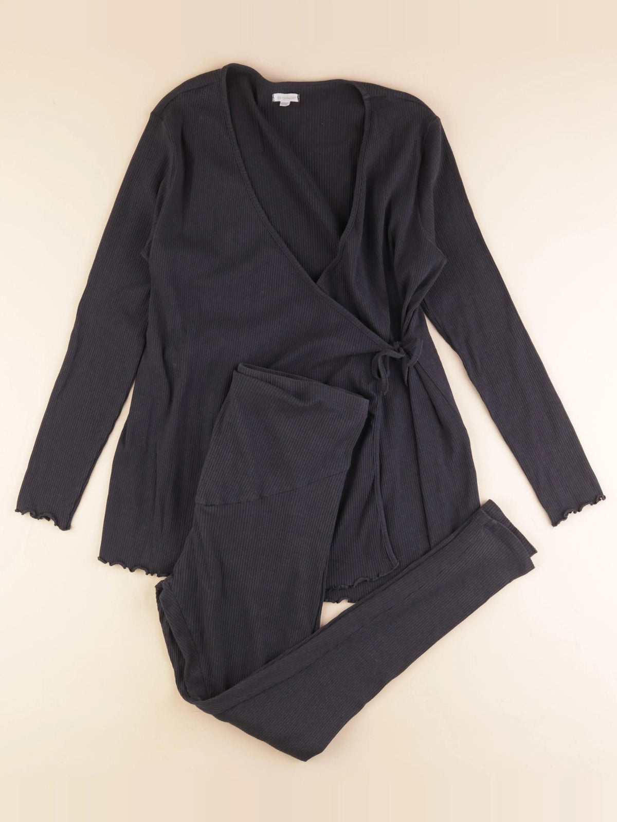 Pyjama grossesse coton noir