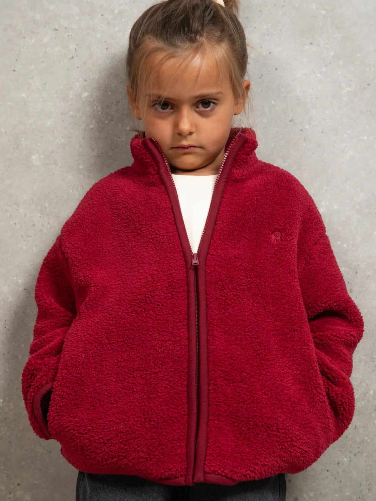 La veste doudou grenat