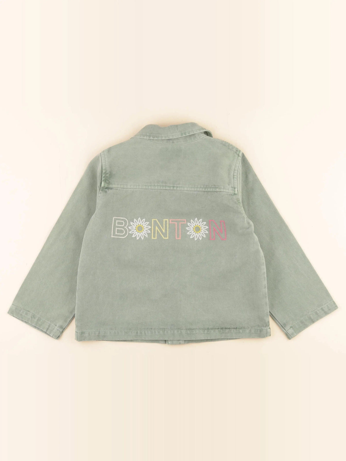 Veste imprimé au dos vert