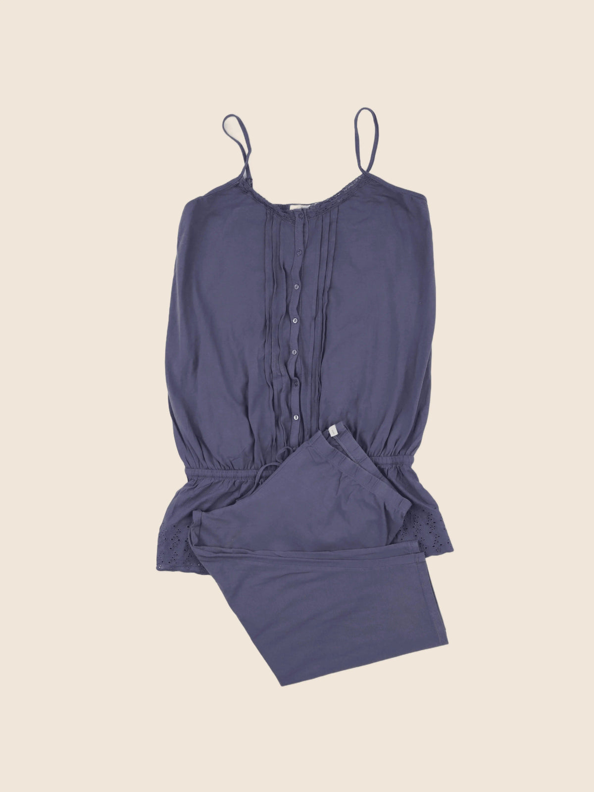 Pyjama grossesse coton bleu