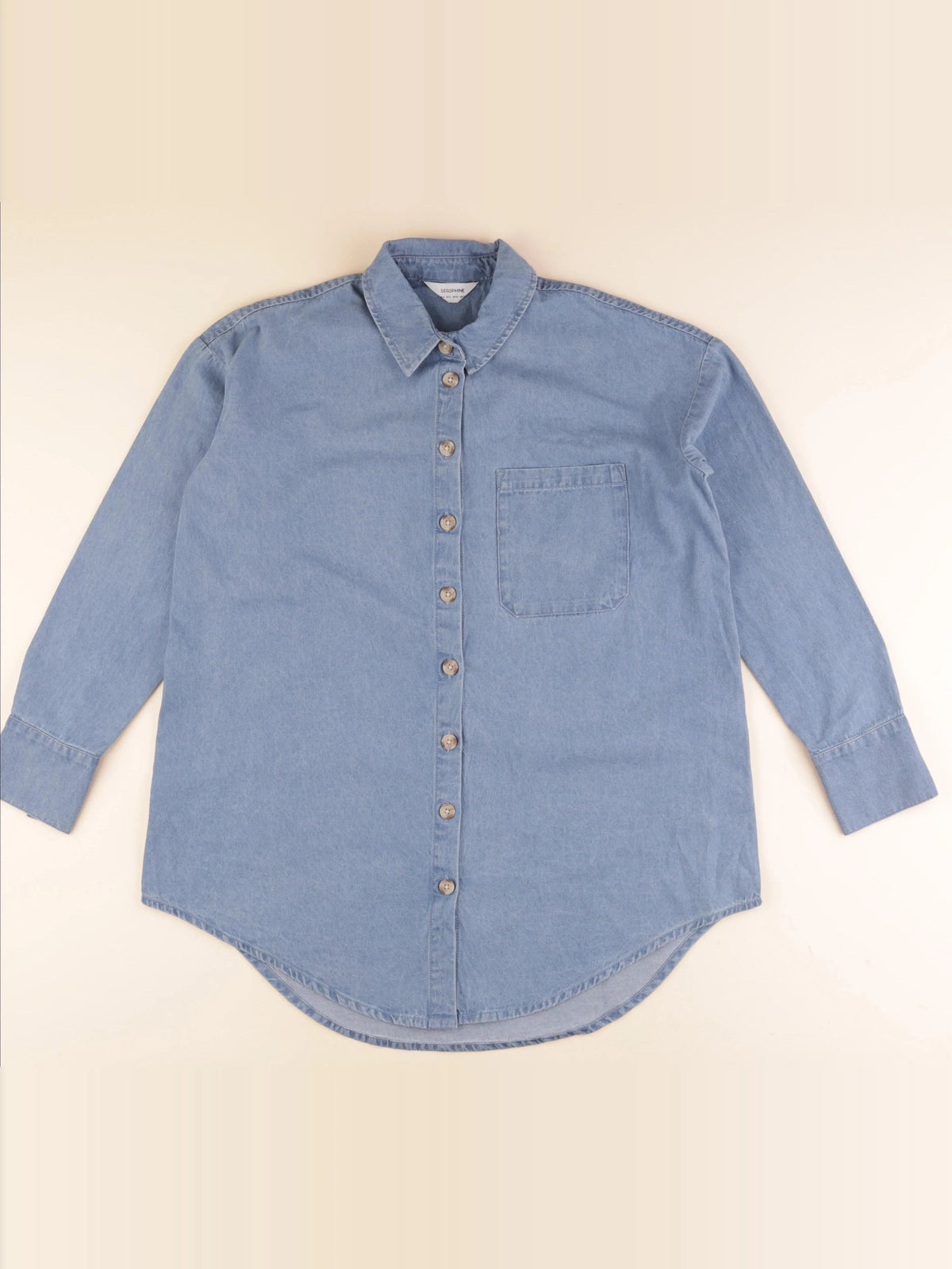 Chemise grossesse bleu
