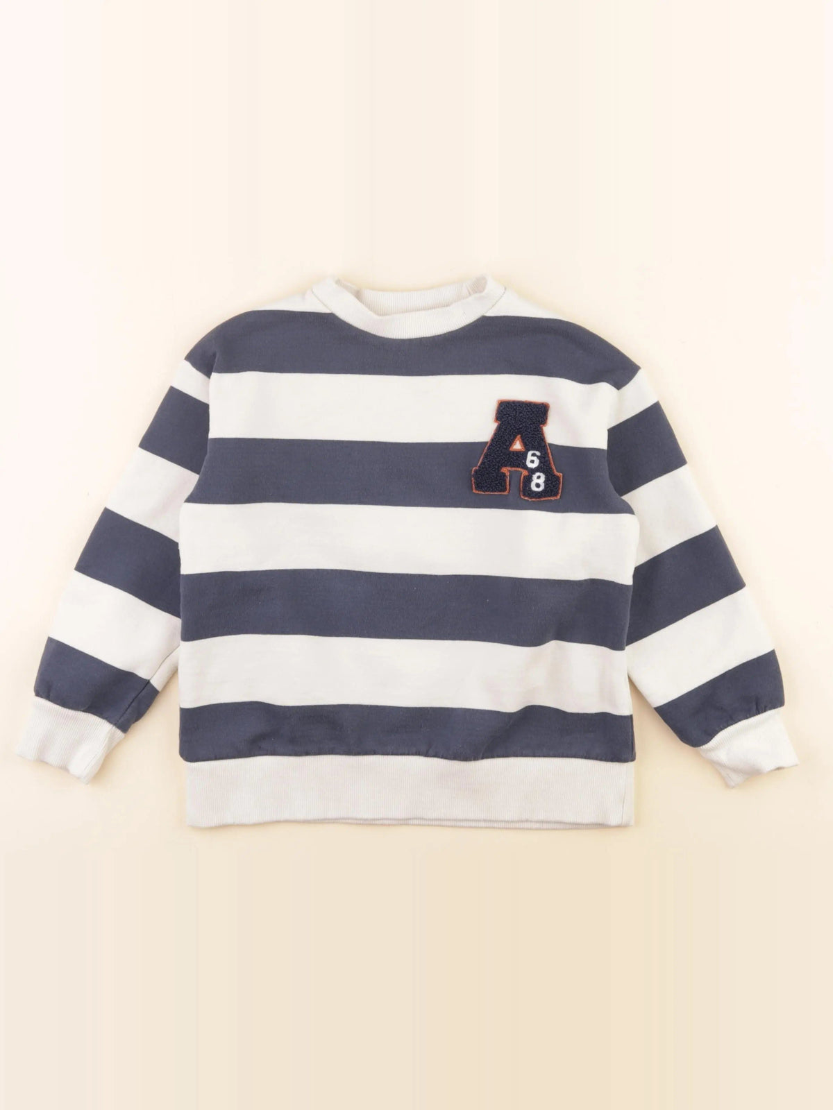 Sweat bleu, blanc