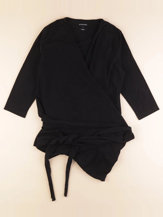 Tee-shirt de portage grossesse noir