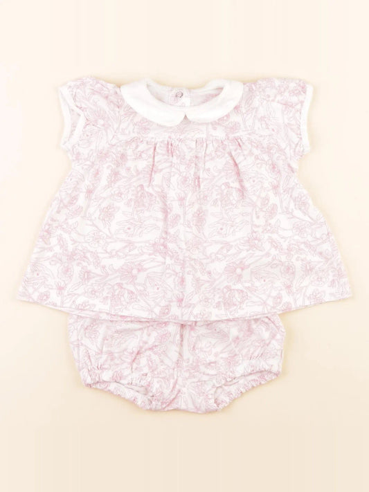 Ensemble blanc, rose