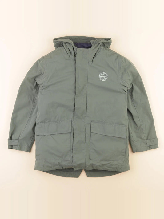 Manteau doublure amovible vert
