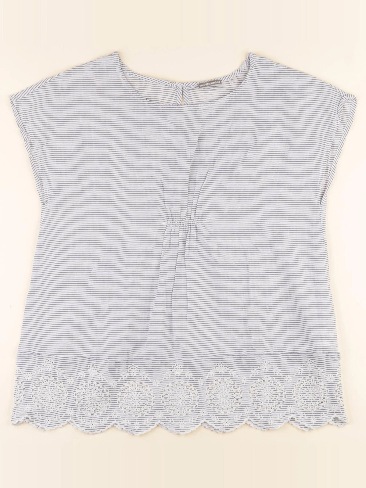 Blouse grossesse blanc, bleu
