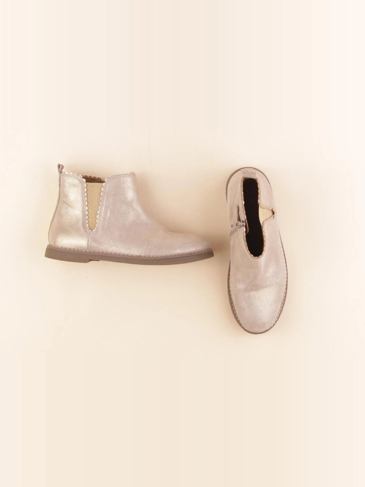 Boots beige, or