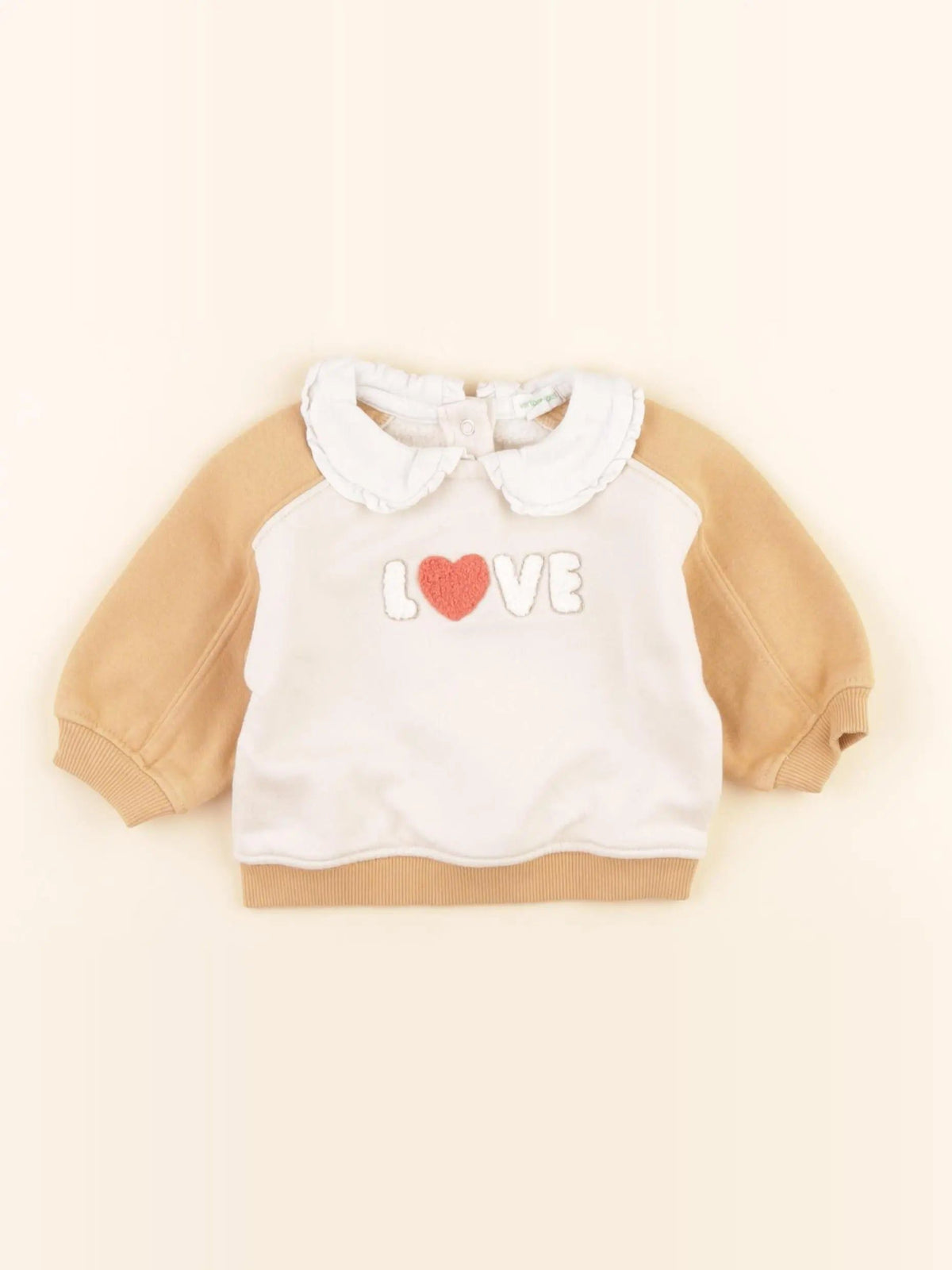Sweat beige, marron