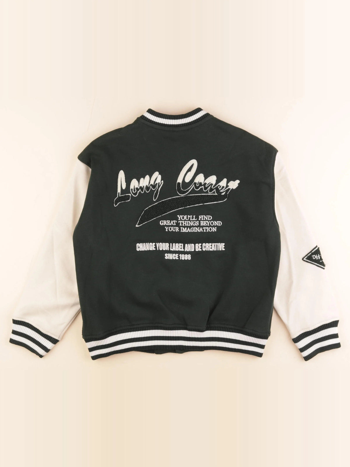 Veste imprimé au dos blanc, vert