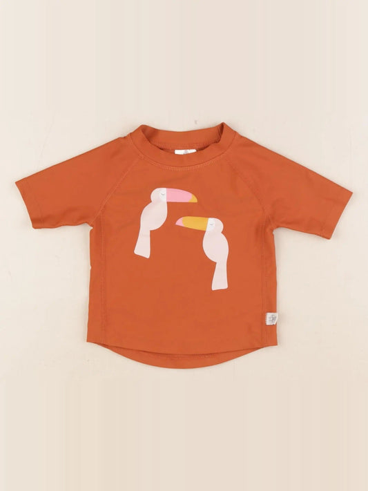 Tee-shirt de bain marron