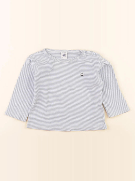 Tee-shirt bleu, blanc