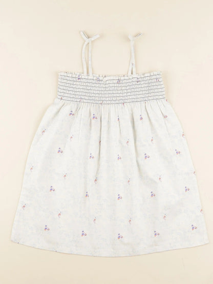 Robe amicie fleur bleu