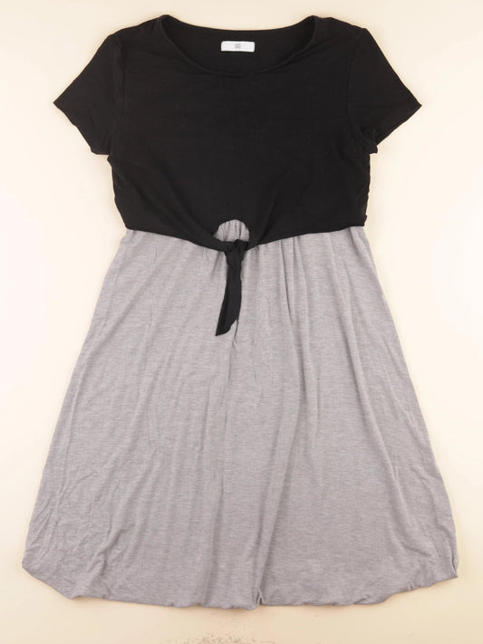 Robe grossesse, allaitement noir, gris