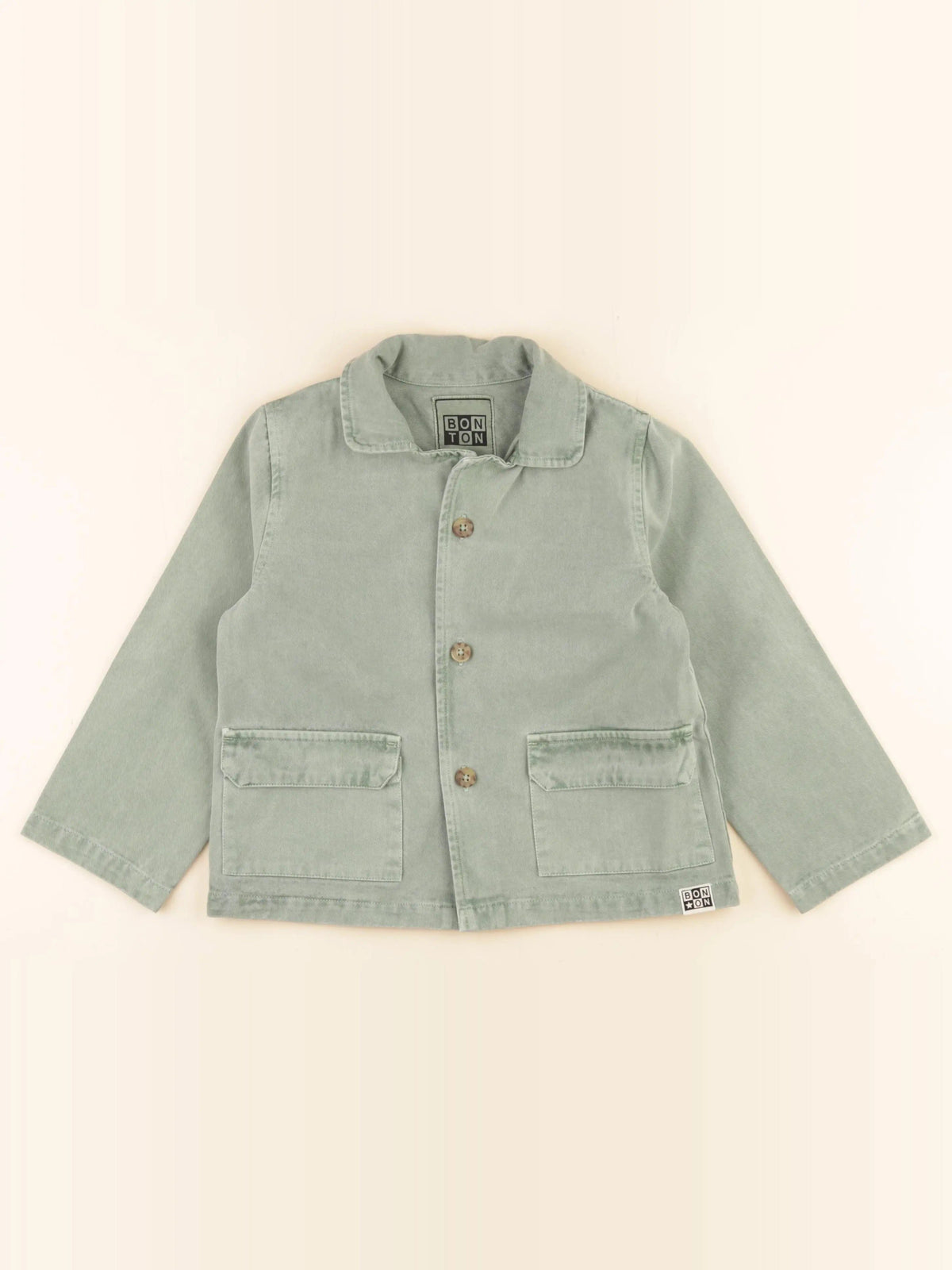 Veste imprimé au dos vert
