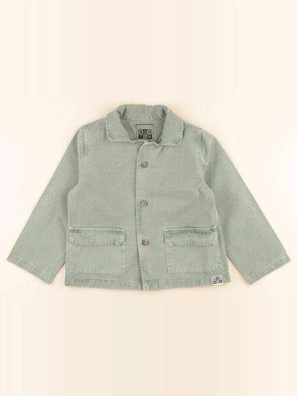 Veste imprimé au dos vert