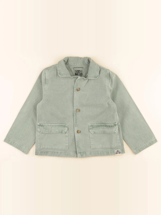 Veste imprimé au dos vert