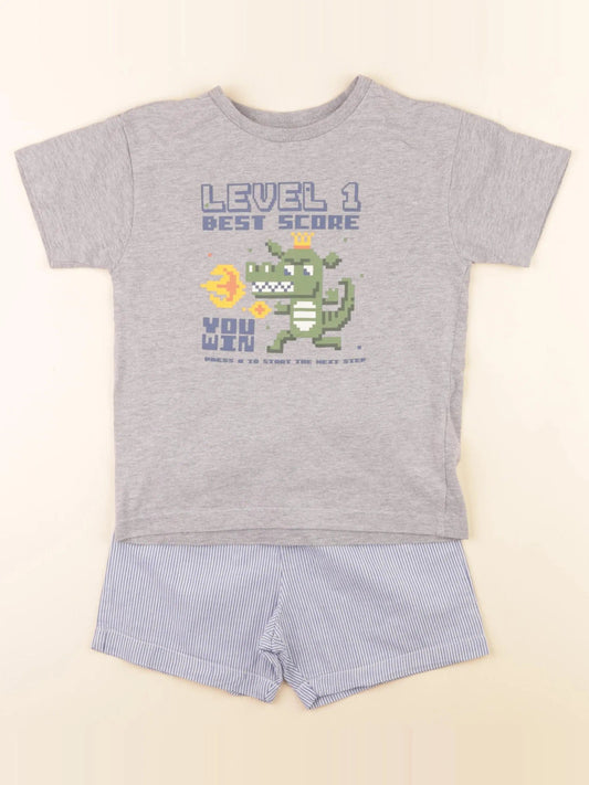 Pyjama coton bleu