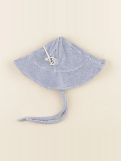 Chapeau pivoine eponge bleu fog