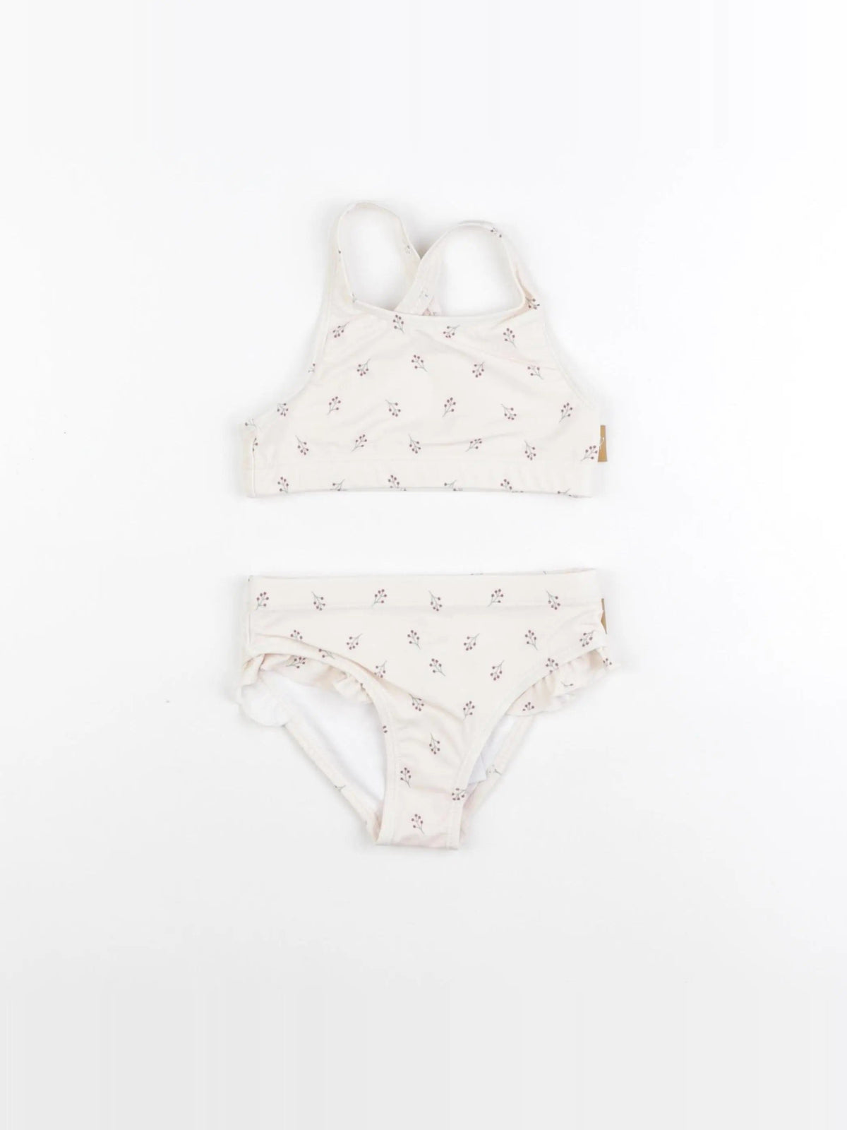 Maillot de bain 2 pièces baies rose