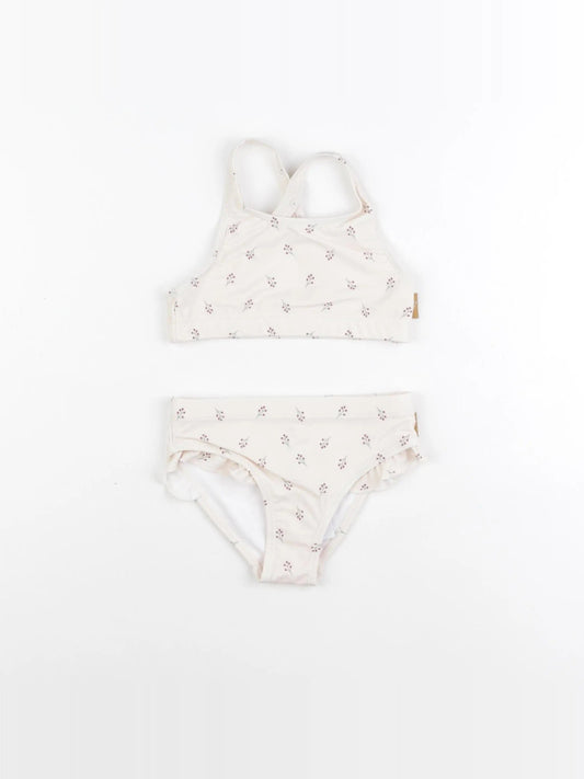 Maillot de bain 2 pièces baies rose