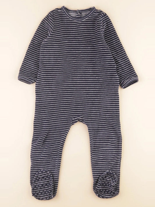 Pyjama velours bleu