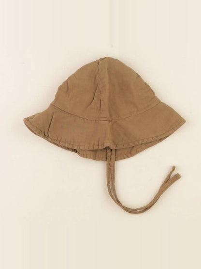 Chapeau pivoine marron toffee