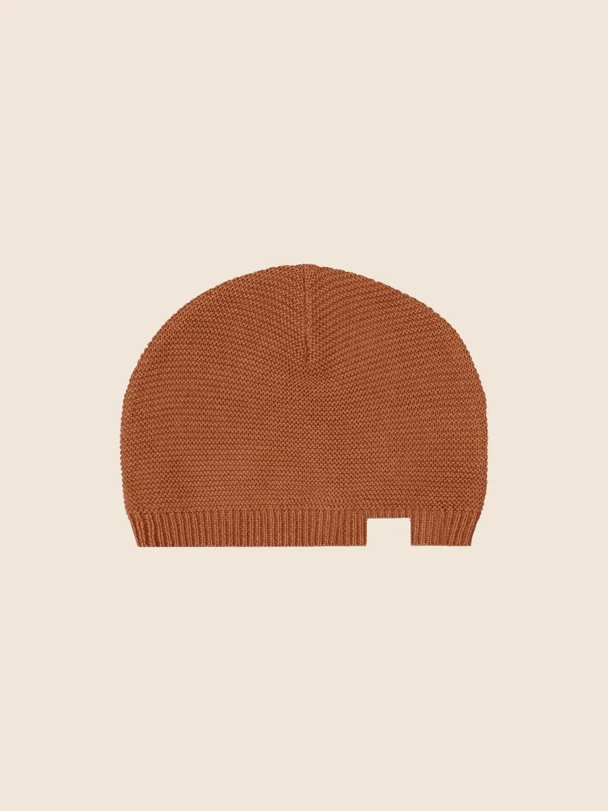 Bonnet tricot rosita marron