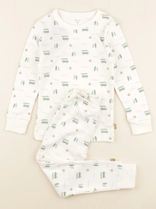 Pyjama 2 pièces surf beige