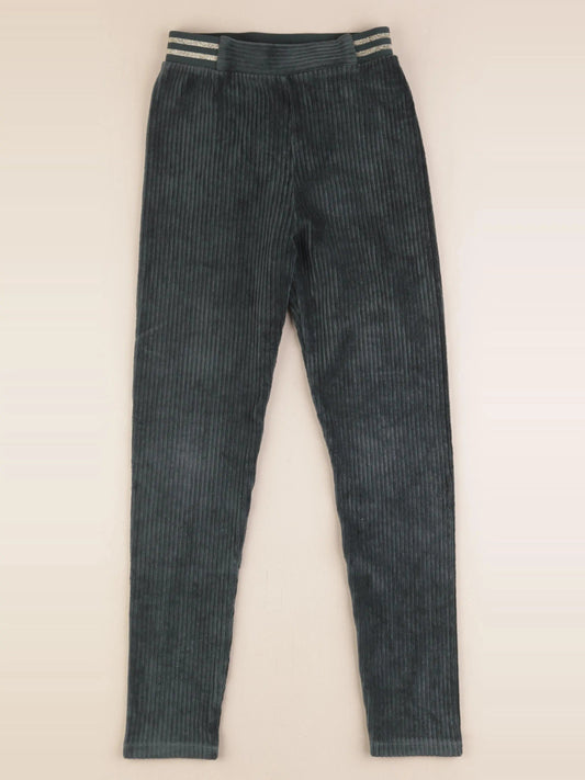 Pantalon vert, or
