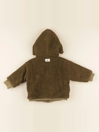 Manteau nounours vert