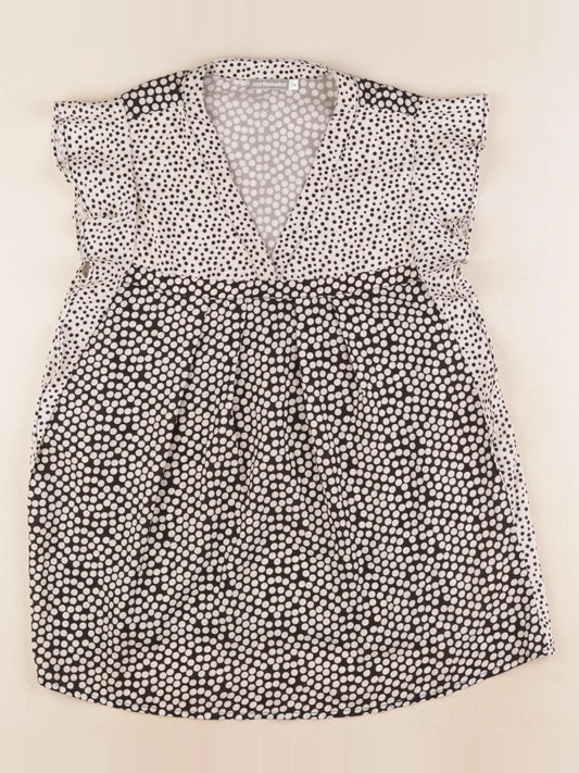 Blouse grossesse noir, blanc