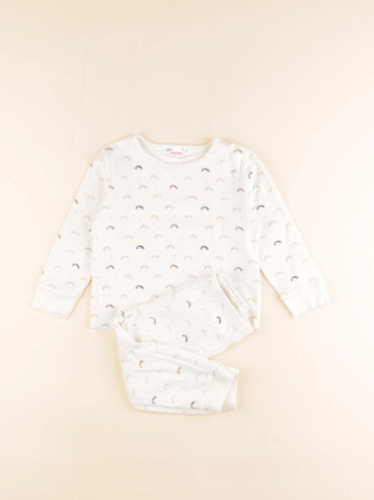Pyjama velours blanc