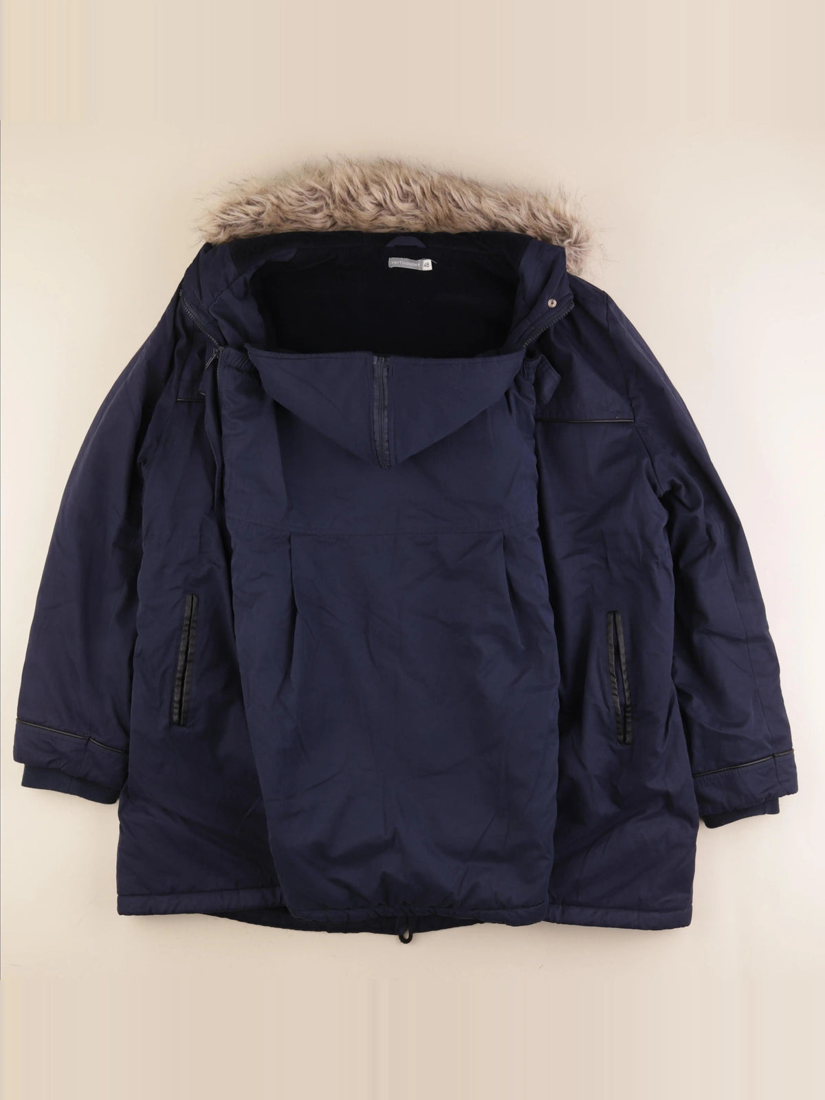 Manteau allaitement, grossesse bleu