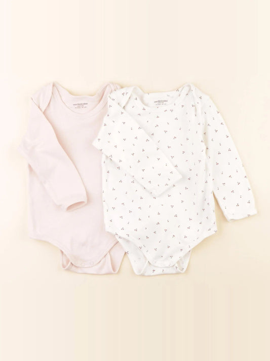 Lot de 2 bodies en coton blanc