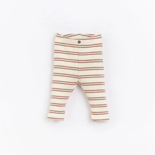 Legging riscas rayé rouge