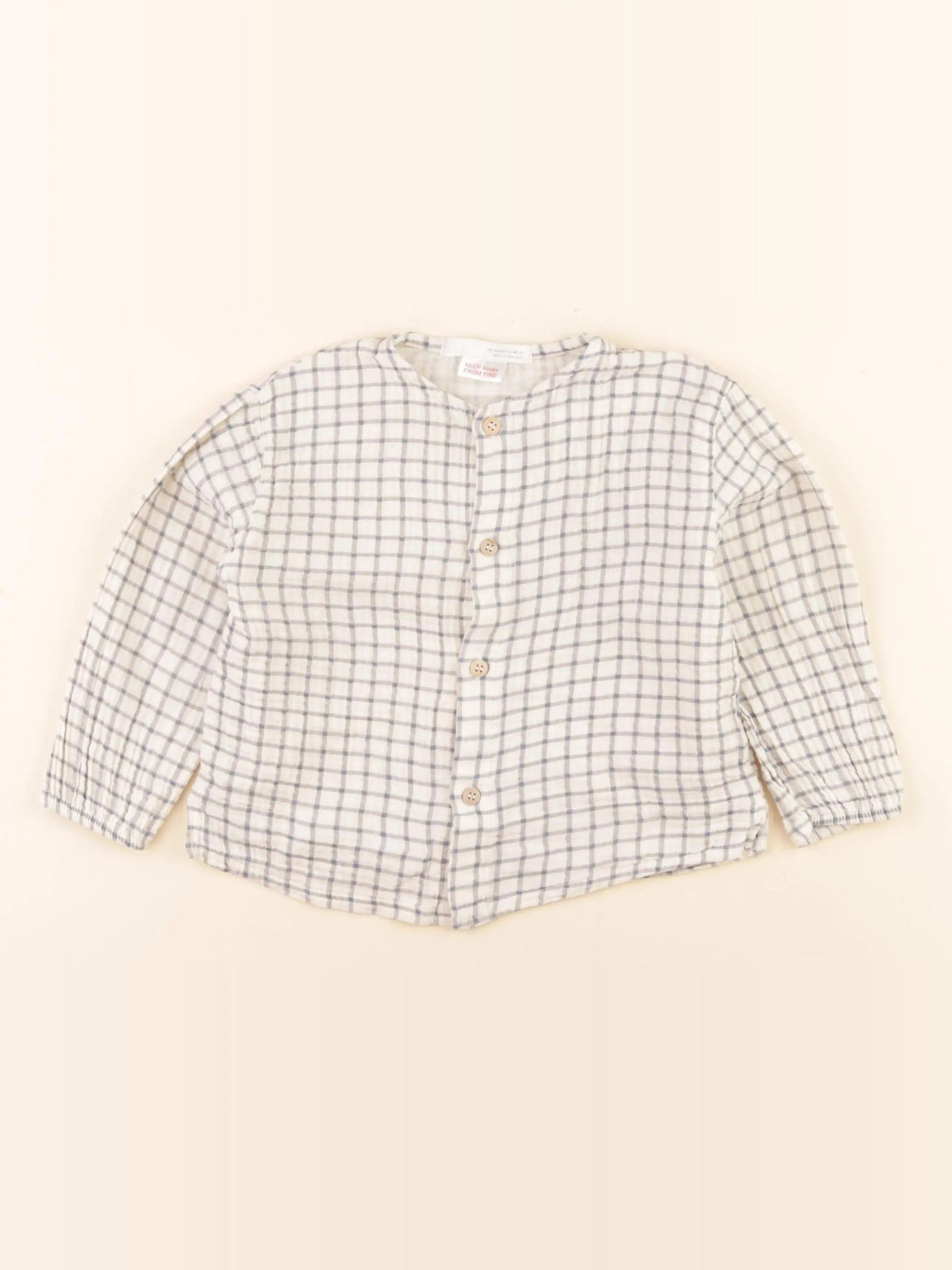 Chemise blanc, bleu