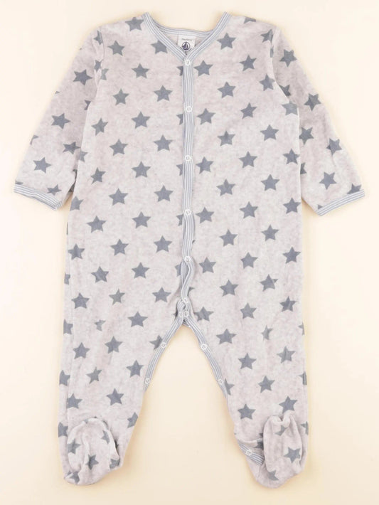 Pyjama velours gris