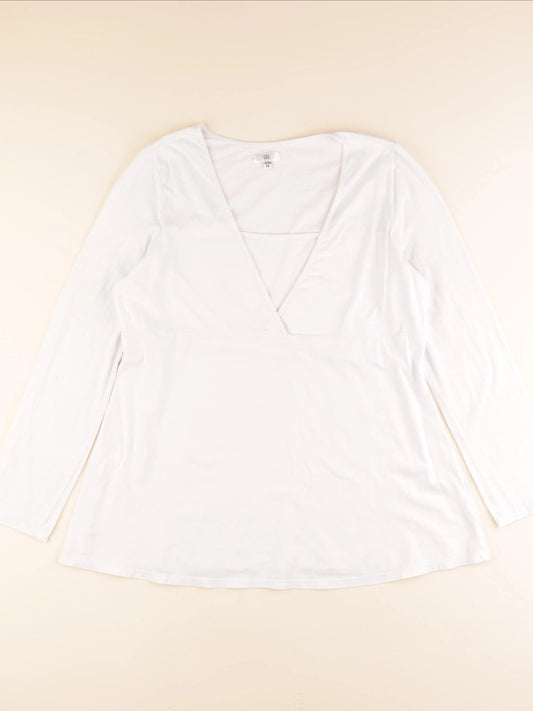 Tee-shirt grossesse, allaitement blanc