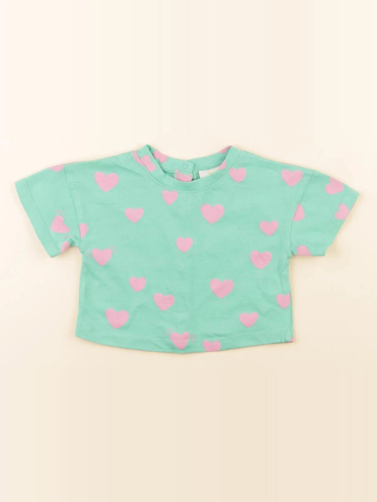 Tee-shirt vert, rose