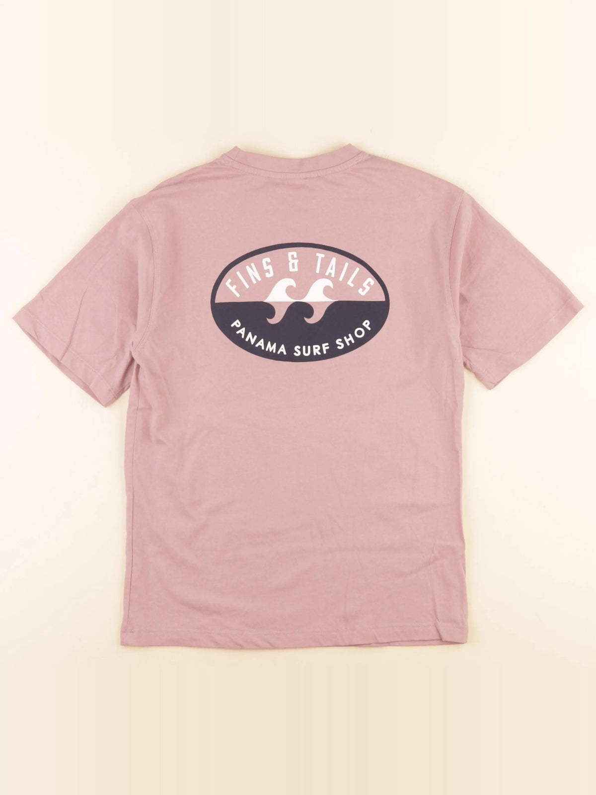 Tee-shirt imprimé au dos rose