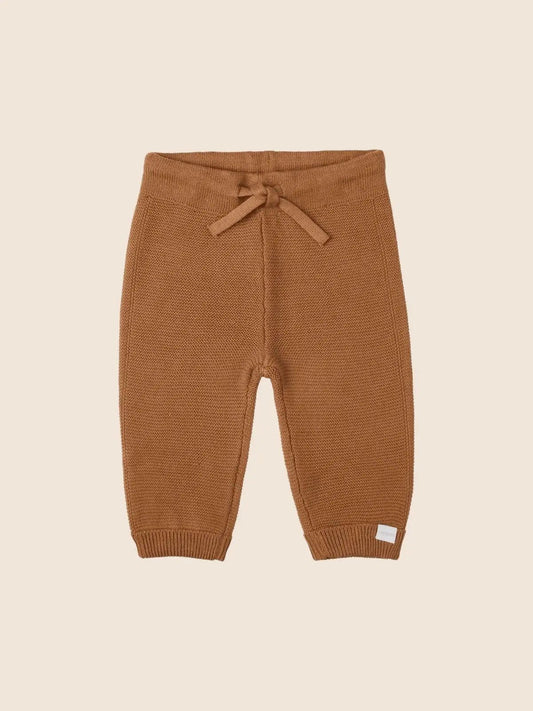 Pantalon tricot grover marron