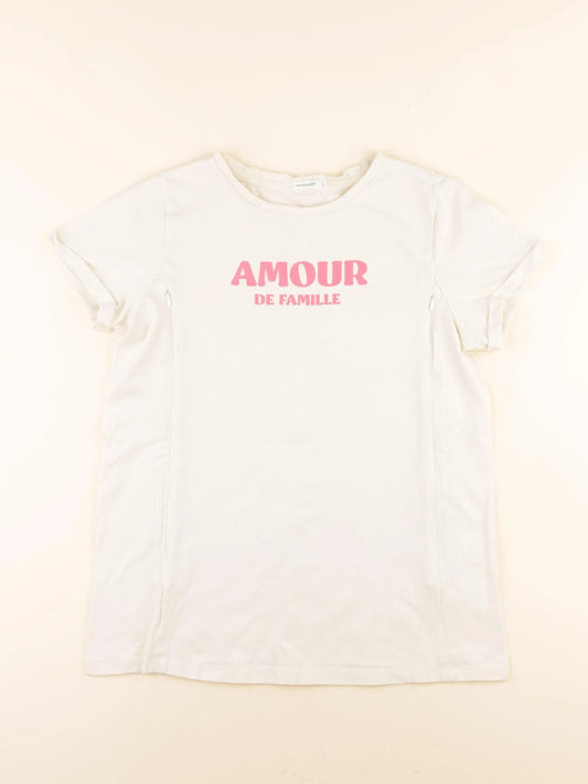 Tee-shirt grossesse, allaitement blanc